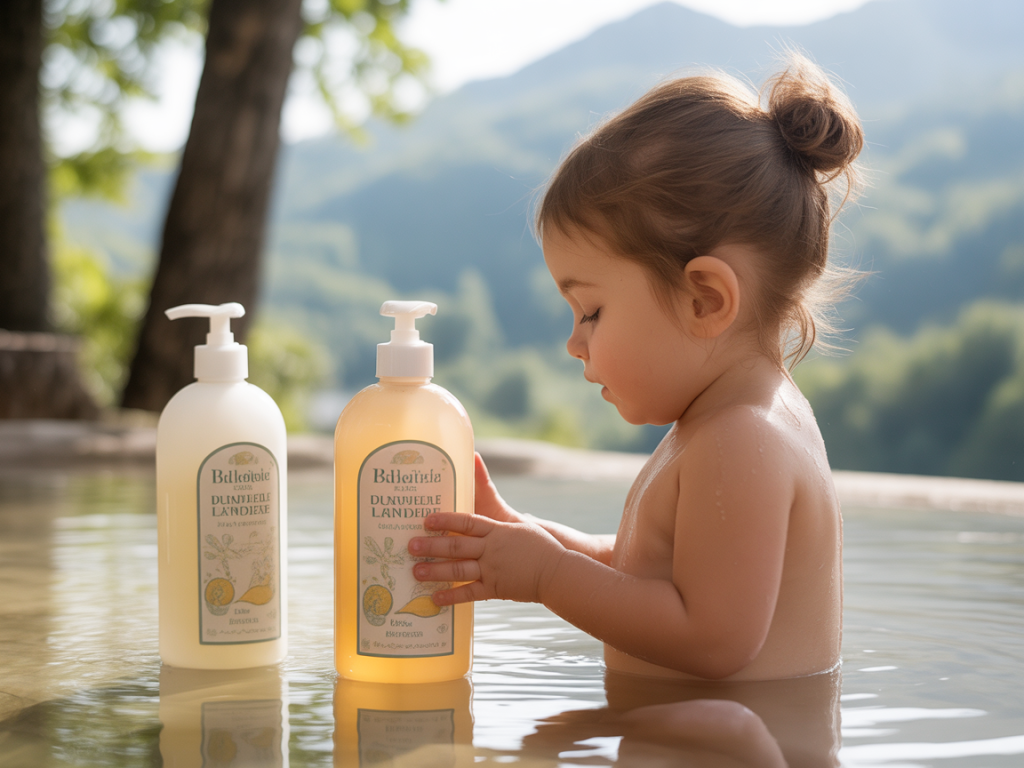 Les meilleurs produits naturels pour le bain de bébé
