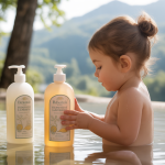 Les meilleurs produits naturels pour le bain de bébé